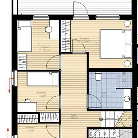 아파트 Familyhome For 8 People - 4 Bedrooms - 10min From Center
